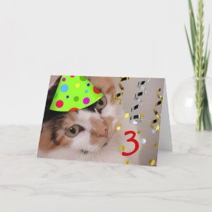 Carte Joyeux anniversaire 3 ans
