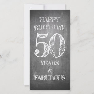 Carte Joyeux anniversaire - 50 ans et fabuleux