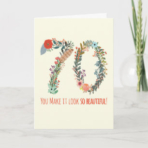 Carte Joyeux Anniversaire 70, Tu le fais paraître si bea