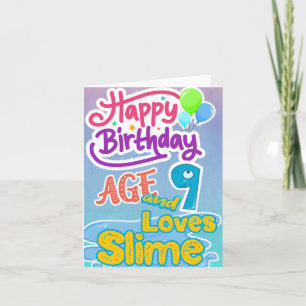 Carte Joyeux Anniversaire 9 Amateurs Slime