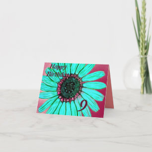 Carte Joyeux anniversaire 9e anniversaire