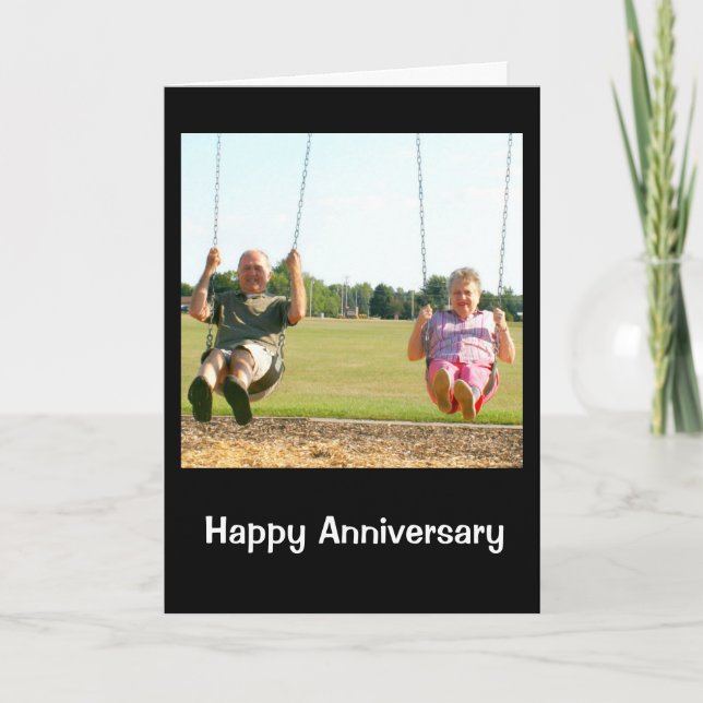 Carte Joyeux Anniversaire À Deux Véritables Swingers (Devant)