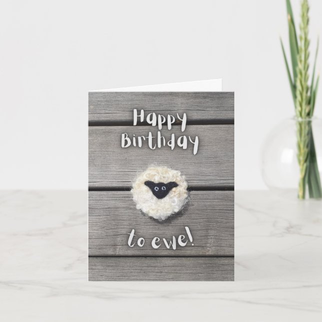 Carte Joyeux anniversaire à Ewe (Devant)