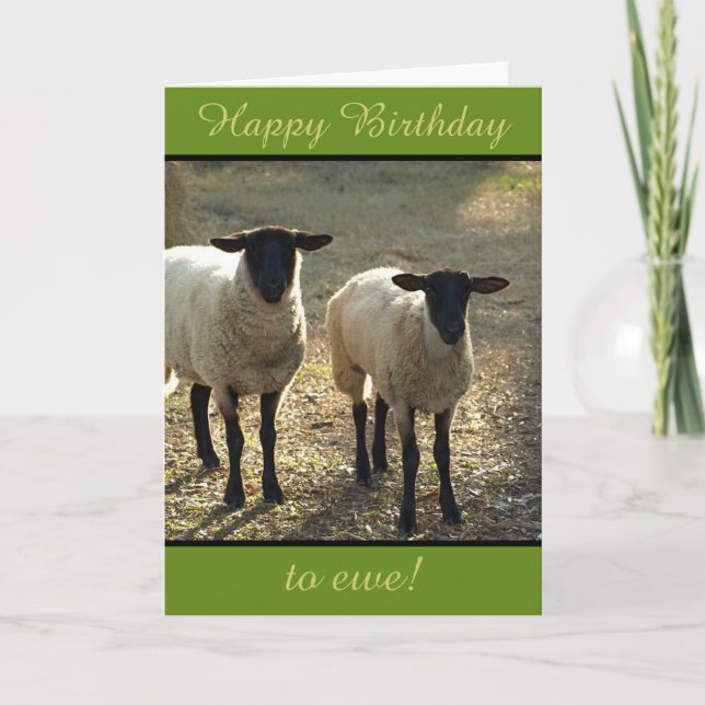 Carte Joyeux Anniversaire à Ewe de l'Horloge! Personnali (Devant)