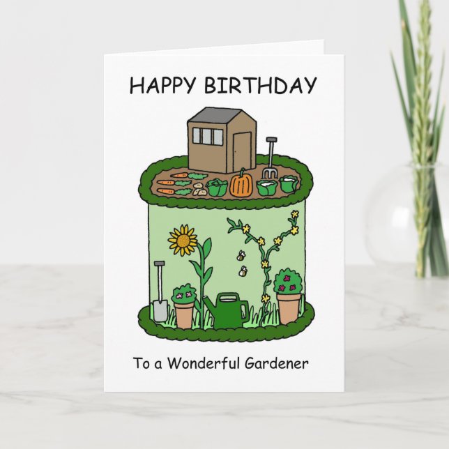 Carte Joyeux anniversaire à Gardener (Devant)