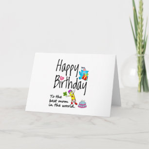 Carte Joyeux anniversaire à la meilleure maman du monde