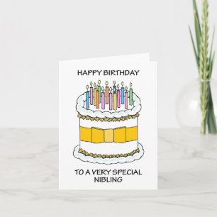 Carte Joyeux anniversaire à la nidification