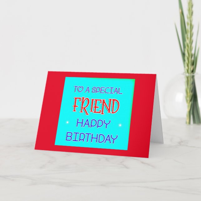 CARTE JOYEUX ANNIVERSAIRE À **LE MEILLEUR AMI JAMAIS!**  (Devant)