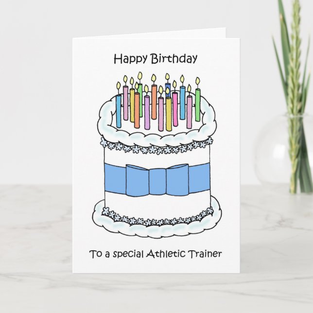 Carte Joyeux anniversaire à l'entraîneur sportif (Devant)