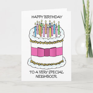 Carte Joyeux anniversaire à l'orthographe britannique vo