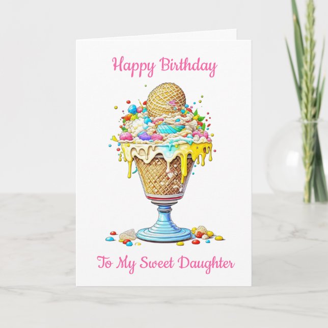 Carte Joyeux anniversaire à ma fille tante (Devant)