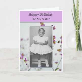 Carte Joyeux anniversaire à ma soeur