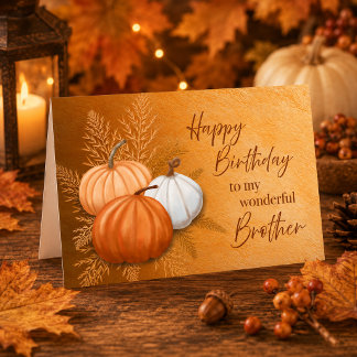 Carte Joyeux anniversaire à mon frère merveilleux pour l