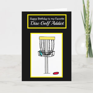 Carte Joyeux anniversaire à mon golfeur de disque favori