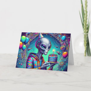 Carte Joyeux anniversaire à mon Humain Favori   ALIEN
