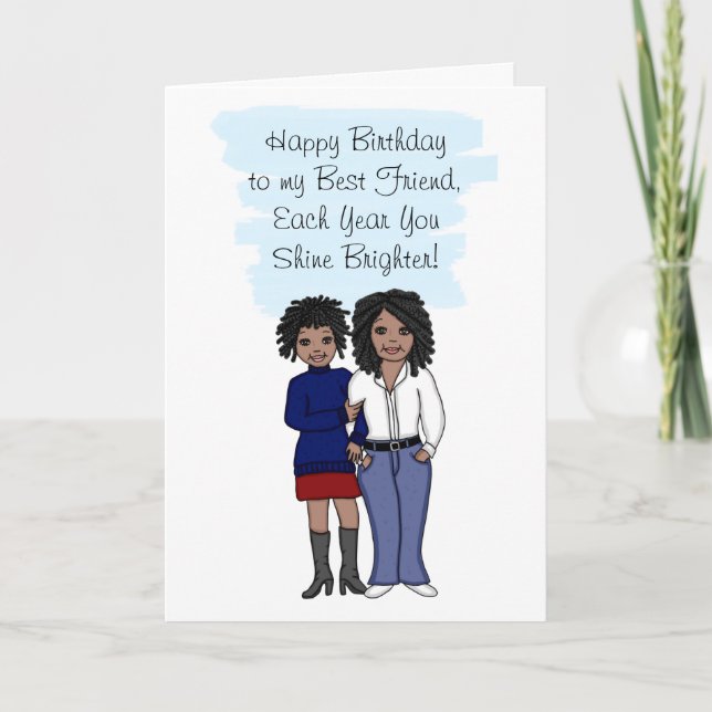 Carte Joyeux anniversaire à mon meilleur ami (Devant)