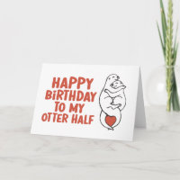 Joyeux Anniversaire À Mon Otter Demi Anniversaire 