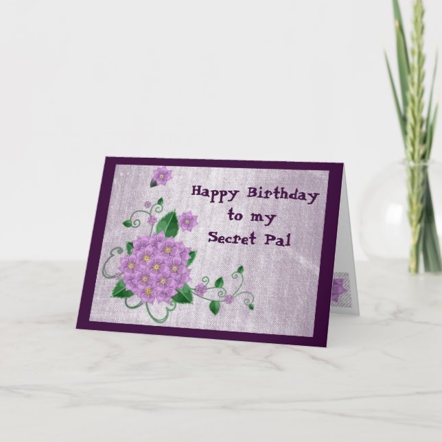 Carte Joyeux anniversaire à mon Pal Secret (Devant)