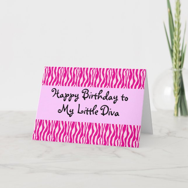 Carte Joyeux anniversaire à My Little Diva (Devant)