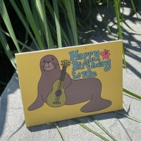 Joyeux anniversaire à Uke Hawaiian Mok Seal Ukulel