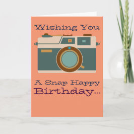 Carte Joyeux anniversaire à un amateur de photographie