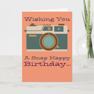 Carte Joyeux anniversaire à un amateur de photographie