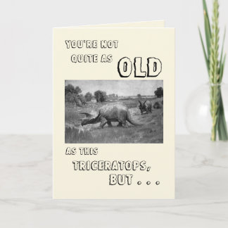 Carte Joyeux anniversaire à un dinosaure