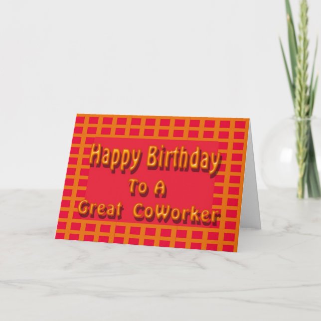 Carte Joyeux anniversaire à un grand collaborateur (Devant)