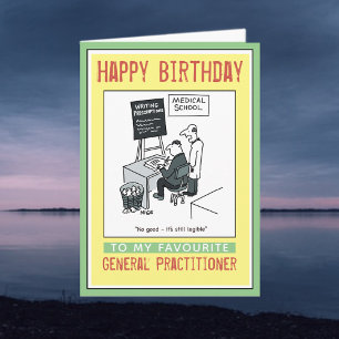 Carte Joyeux anniversaire à un médecin généraliste