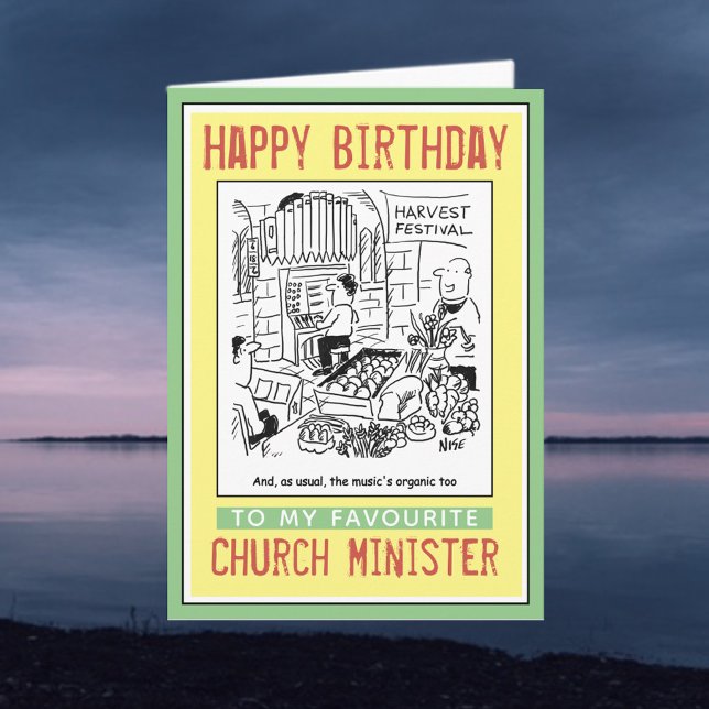 Carte Joyeux anniversaire à un ministre ou à un prêtre d (Créateur téléchargé)