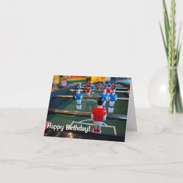 Carte Joyeux anniversaire à un passioné du football (Devant)