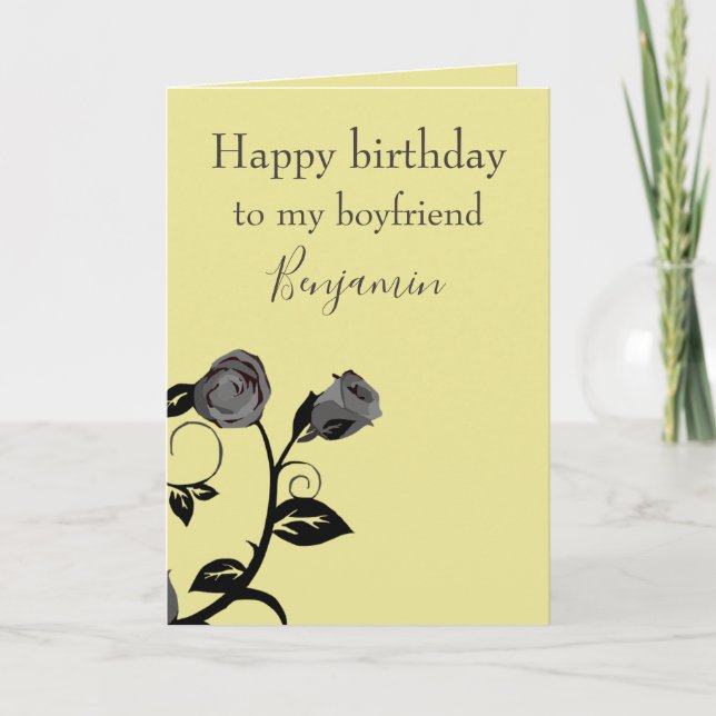 Carte Joyeux anniversaire à un petit ami (Devant)