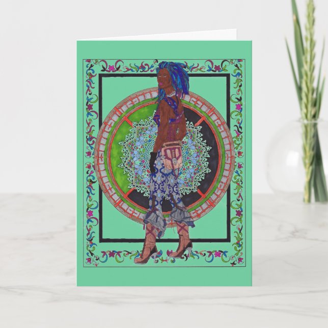 Carte Joyeux anniversaire à une femme stupéfiante - Stea (Devant)