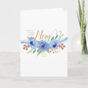 Carte Joyeux anniversaire à une maman très spéciale fleu