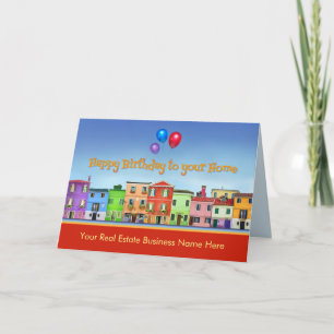 Carte Joyeux Anniversaire à votre Maison de la part de v