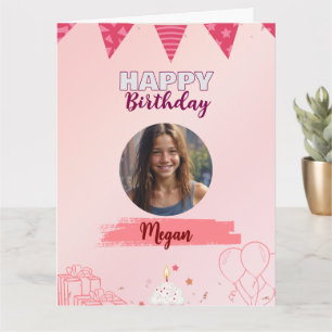 Carte Joyeux Anniversaire Adolescente Douce Fille