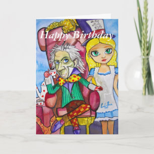 Carte Joyeux Anniversaire Alice au pays des merveilles
