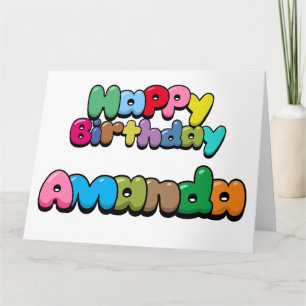 Carte Joyeux anniversaire Amanda