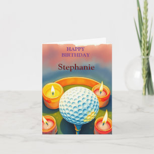 Carte Joyeux Anniversaire Amateurs de balle de golf