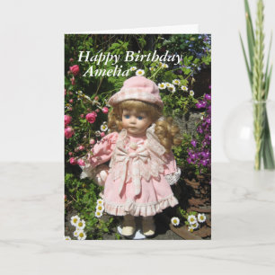 Carte Joyeux anniversaire Amelia