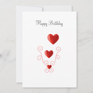 Carte Joyeux Anniversaire Amour Coeurs Anniversaire