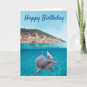 Carte Joyeux Anniversaire Amoureux des Dauphins 