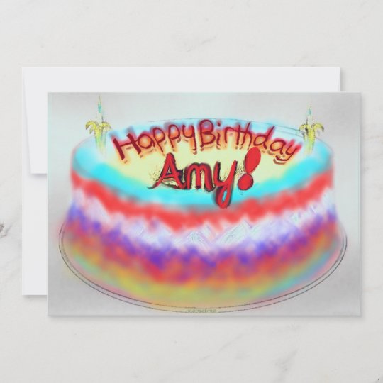 Carte Joyeux Anniversaire Amy Zazzle Ch