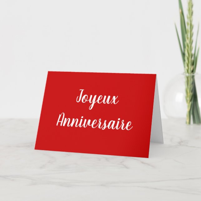 Carte ***Joyeux Anniversaire***  ANNIVERSAIRE DE NAISSAN (Devant)