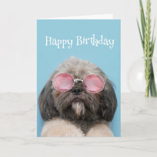 Carte Joyeux anniversaire au chien amusant LÉGENDE