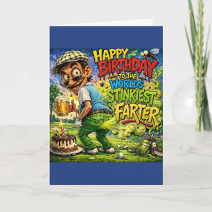 Carte Joyeux Anniversaire Au Golfeur Le Plus Puant Du Mo