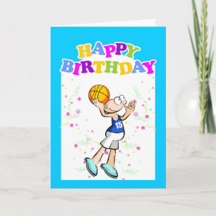 Carte Joyeux anniversaire au meilleur joueur de basket