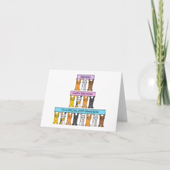 Carte Joyeux Anniversaire au Petit-Fils par Alliance (Devant)