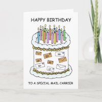 Joyeux anniversaire au transporteur de courrier