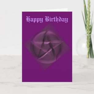 Carte Joyeux anniversaire au Wiccan caché